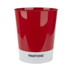 Balvi Corbeille à Papier En Métal Pantone Rouge.
