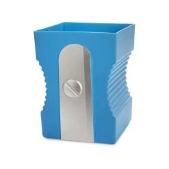 Balvi Corbeille à Papier En Plastique Taille-crayon Bleu.