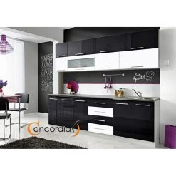 Hucoco COVE N - Cuisine Complète 260 Cm - 8 Pcs + Plan De Travail INCLUS - ...