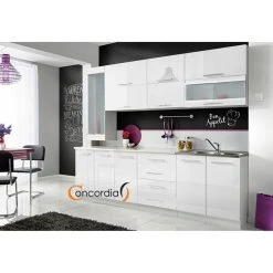 Hucoco COVE S - Cuisine Complète 8pcs L 260 Cm Avec Plan De Travail INCLUS -...