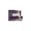 Meublesline Cuisine Complète 320 Cm OXIN Laquée Aubergine