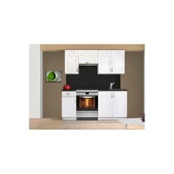 Meublesline Cuisine Complète Blanche 180 Cm DINA