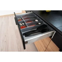 Pegane Cuisine Complète Erika 8 éléments Couleur Chêne Artisan/Noir Avec ... -Pegane Shop cuisine complete erika 8 elements couleur chene artisannoir avec plan de travail inclus longueur 260 cm 12283014 32716784 1140x1140