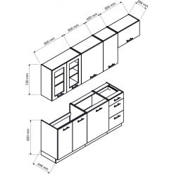 Pegane Cuisine Complète Nela 7 éléments Couleur Blanc Brillant - Longueur ... -Pegane Shop cuisine complete nela 7 elements couleur blanc brillant longueur 180240 cm 12282996 32716694 1140x1140