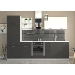 Tbs Cuisine Complete PREGO - L 270 Cm - Plan De Travail 210 Cm Inclus - Gr...