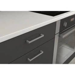 Tbs Cuisine Complete PREGO - L 270 Cm - Plan De Travail 210 Cm Inclus - Gr... -Pegane Shop cuisine complete prego l 270 cm plan de travail 210 cm inclus gris graphit 14069730 39072348 1140x1140