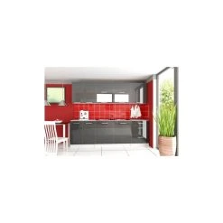 Meublesline Cuisine Complète 2m60 TARA Moderne Laquée Brillant