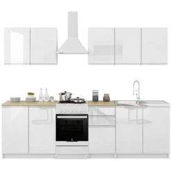 Dusine Cuisine Handys 6 éléments Vrai Laqué Blanc - Sans Poignées 2m