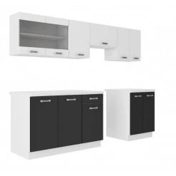 Living Sofa Cuisine Noir Et Blanc Moderne Oana -Pegane Shop cuisine noir et blanc moderne oana 12089670 32065464 1140x1140