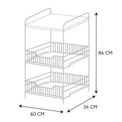Paris Prix Desserte 2 Étagères & 2 Tiroirs Métal 86cm Noir 8 Paris Prix Desserte 2 Étagères & 2 Tiroirs Métal 86cm Noir -Pegane Shop desserte 2 tageres et 2 tiroirs metal 86cm noir 12222272 32475916 1140x1140