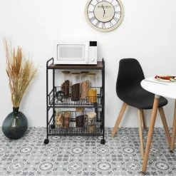 Paris Prix Desserte 2 Étagères & 2 Tiroirs Métal 86cm Noir 9 Paris Prix Desserte 2 Étagères & 2 Tiroirs Métal 86cm Noir -Pegane Shop desserte 2 tageres et 2 tiroirs metal 86cm noir 12222272 32475918 1140x1140