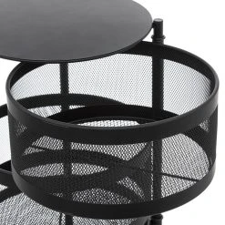 SANS MARQUE Desserte 4 Paniers Métal Noir Mayaj 5Five - Noir -Pegane Shop desserte 4 paniers metal noir mayaj 5five noir 11876444 31419270 1140x1140