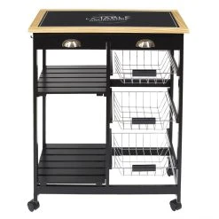 The Home Deco Factory Desserte De Cuisine à Roulettes Bistrot.