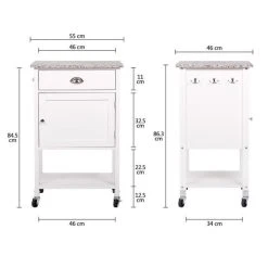 Tbs Desserte De Cuisine 1 Porte 1 Tiroir - Blanc Laqué - L 55 X P 45,5 X ... -Pegane Shop desserte de cuisine 1 porte 1 tiroir blanc laque l 55 x p 455 x h 864 cm polka 14071338 39078202 1140x1140