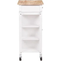 Tbs Desserte De Cuisine 1 Porte 1 Tiroir En Hévéa - Laqué Blanc - L 66,... -Pegane Shop desserte de cuisine 1 porte 1 tiroir en hevea laque blanc l 665 x p 385 x h 855 cm martes 14071348 39078254 1140x1140