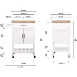 Tbs Desserte De Cuisine 2 Portes 1 Tiroir En Hévéa - Blanc Laqué - L 60... -Pegane Shop desserte de cuisine 2 portes 1 tiroir en hevea blanc laque l 60 x p 48 x h 90 cm pedro 14071354 39078282 1140x1140