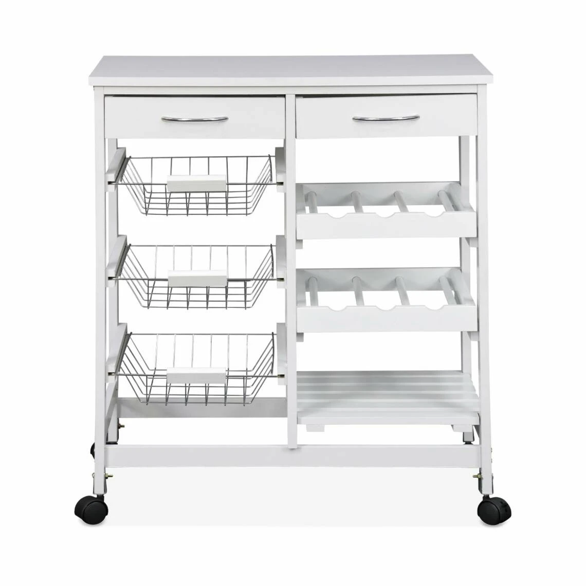 Desserte De Cuisine à Roulettes Blanche L Alice's Garden 4 Desserte De Cuisine à Roulettes Blanche L Alice's Garden – Image 4