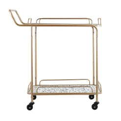 Beliani Desserte De Cuisine Blanche Et Doré GALENA -Pegane Shop desserte de cuisine blanche et dore galena 12173754 32373976 1140x1140