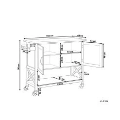 Beliani Desserte De Cuisine Blanche MELE -Pegane Shop desserte de cuisine blanche mele 12173722 32373816 1140x1140