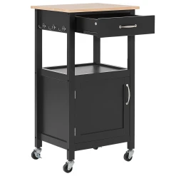 Beliani Desserte De Cuisine Noire SIENA -Pegane Shop desserte de cuisine noire siena 12173704 32373734 1140x1140