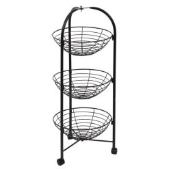 The Home Deco Factory Desserte Ronde 3 Niveaux En Métal.
