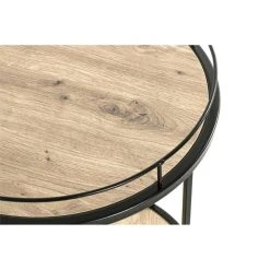 Paris Prix Desserte De Cuisine Ronde Ascola 60cm Noir & Chêne -Pegane Shop desserte de cuisine ronde ascola 60cm noir et chene 12222276 32475932 1140x1140