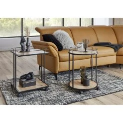 Paris Prix Desserte De Cuisine Ronde Ascola 60cm Noir & Chêne -Pegane Shop desserte de cuisine ronde ascola 60cm noir et chene 12222276 32475936 1140x1140 1