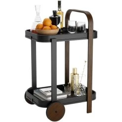 Umbra Desserte En Acier 2 Plateaux Bellwood Noir.