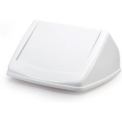 DURABLE Couvercle DURABIN FLIP LID SQUARE 40, Blanc/blanc ()