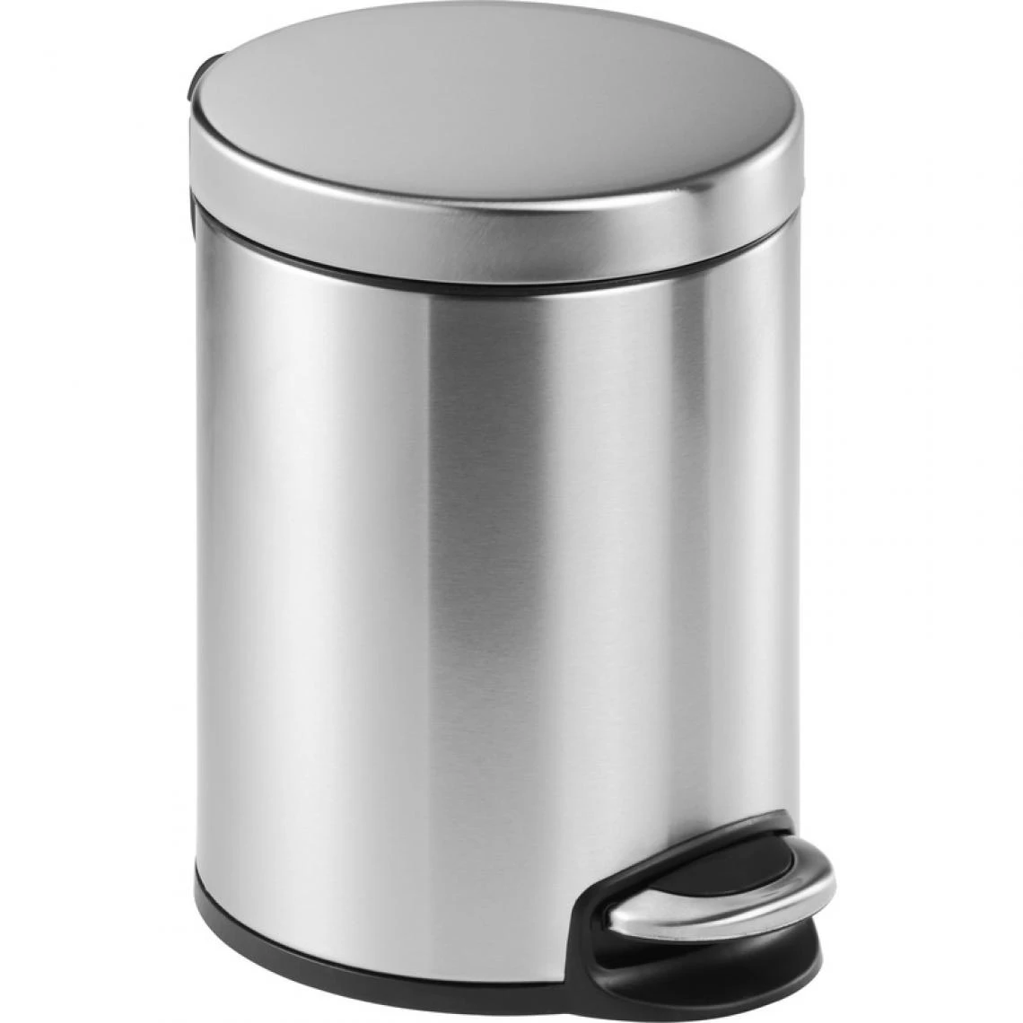 DURABLE Poubelle à Pédale Inox, Rond, 5 Litres, () 1 DURABLE Poubelle à Pédale Inox, Rond, 5 Litres, ()