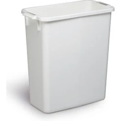 DURABLE Poubelle DURABIN 60, Rectangulaire, Blanc ()