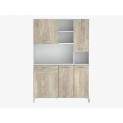 CSTORE ECO - Buffet De Cuisine L 120 Cm - Décor Chêne -Pegane Shop eco buffet de cuisine l 120 cm decor chene 10711538 27887986 1140x1140