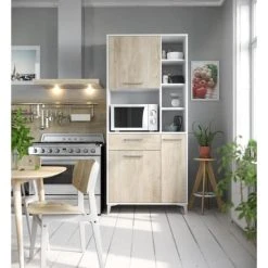 CSTORE ECO Buffet De Cuisine L 80 Cm - Décor Chene