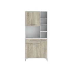 CSTORE ECO Buffet De Cuisine L 80 Cm - Décor Chene -Pegane Shop eco buffet de cuisine l 80 cm decor chene 11489208 30043366 1140x1140