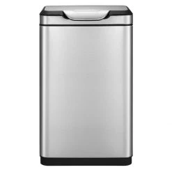 EKO Poubelle Touch Bar Pro 2x20 L Argenté Mat -Pegane Shop eko poubelle tactile pro 2x20 l argente mat 11519604 30175496 1140x1140