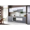 Hucoco ELM 260 - Cuisine Complète L 2,6m - 8 Pcs + Plan De Travail INCLUS - ...