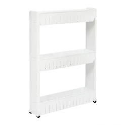 TOILINUX Etagère à Roulettes Pour Cuisine - Blanc