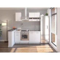 CSTORE EXTRA - Cuisine Complète 5 éléments - 180 Cm - Blanc Mat