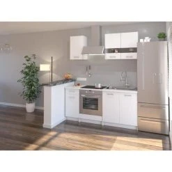 CSTORE EXTRA - Cuisine Complète 5 éléments - 180 Cm - Blanc Mat -Pegane Shop extra cuisine complete 5 elements 180 cm blanc mat 10666880 27784848 1140x1140