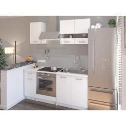 CSTORE EXTRA - Cuisine Complète 5 éléments - 180 Cm - Blanc Mat -Pegane Shop extra cuisine complete 5 elements 180 cm blanc mat 10666880 27784852 1140x1140