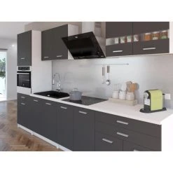 CSTORE EXTRA - Cuisine Complète Colonne L 300cm - Gris Mat 7 CSTORE EXTRA - Cuisine Complète Colonne L 300cm - Gris Mat -Pegane Shop extra cuisine complete colonne l 300cm gris mat 11033310 28820004 1140x1140