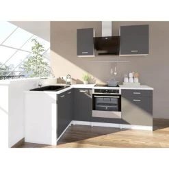 CSTORE EXTRA - Cuisine Complète D'angle L 240 Cm Gris Mat -Pegane Shop extra cuisine complete dangle l 240 cm gris mat 10666810 27784514 1140x1140