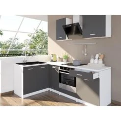 CSTORE EXTRA - Cuisine Complète D'angle L 240 Cm Gris Mat -Pegane Shop extra cuisine complete dangle l 240 cm gris mat 10666810 27784516 1140x1140