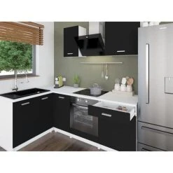 CSTORE EXTRA - Cuisine Complète D'angle L 240 Cm Noir Mat 9 CSTORE EXTRA - Cuisine Complète D'angle L 240 Cm Noir Mat -Pegane Shop extra cuisine complete dangle l 240 cm noir mat 10666920 27785038 1140x1140