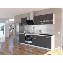 CSTORE EXTRA - Cuisine Complète L 240 Cm Gris Mat