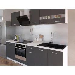 CSTORE EXTRA - Cuisine Complète L 240 Cm Gris Mat -Pegane Shop extra cuisine complete l 240 cm gris mat 10666864 27784768 1140x1140