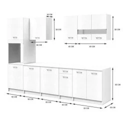 CSTORE EXTRA - Cuisine Complète L 300 Cm Avec Colonne - Blanc Mat -Pegane Shop extra cuisine complete l 300 cm avec colonne blanc mat 10666906 27784964 1140x1140