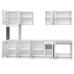 CSTORE EXTRA - Cuisine Complète L 300 Cm Avec Colonne - Blanc Mat -Pegane Shop extra cuisine complete l 300 cm avec colonne blanc mat 10666906 27784966 1140x1140