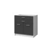 CSTORE EXTRA - Meuble Bas De Cuisine 80cm - Gris Mat