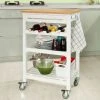 SoBuy® FKW16-WN Table Roulante Meuble De Rangement Cuisine Desserte ?...